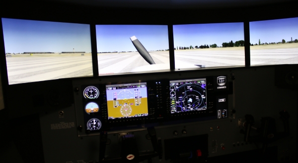 Redbird flight training simulator image