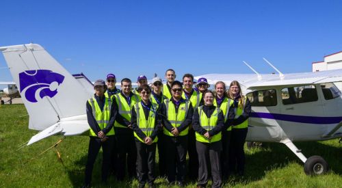 K-State Salina Flight Team members compete at a national competition as an example of the ample opportunities that students can experience with the campus's vast network of clubs to enhance the student experience. 