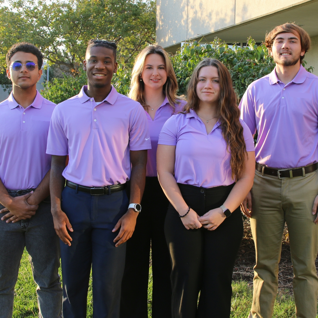 A photo of the five K-State Salina students to be selected as student ambassadors for the 24-25 academic year.