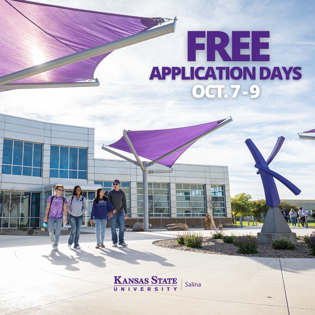 Free application days for Kansas residents Oct. 7-9 link.